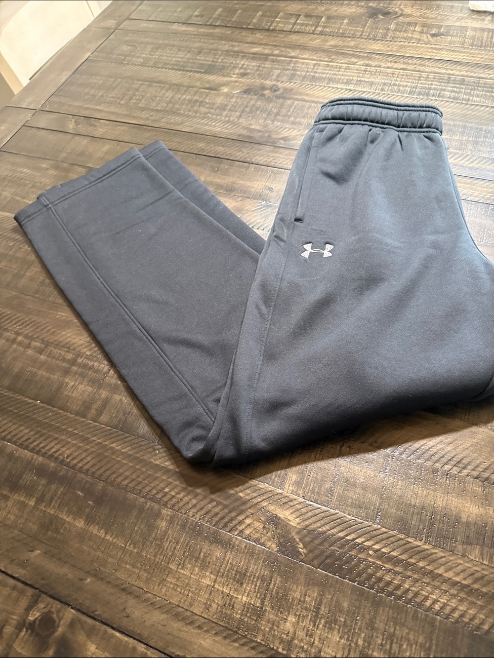 Under Armour Men's Black Fleece Joggers with Logo